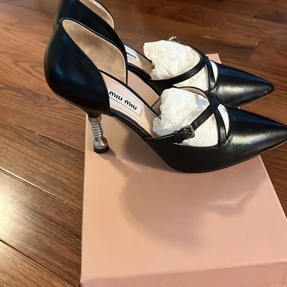 MIU MIU BLACK SHOES - Picture 2 of 5